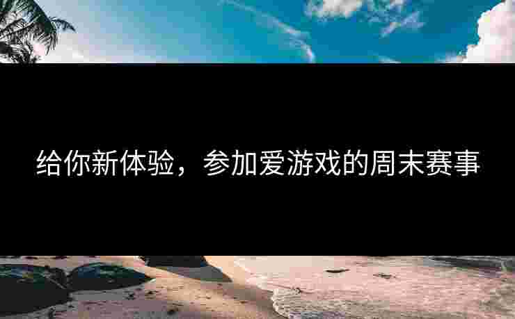 给你新体验，参加爱游戏的周末赛事