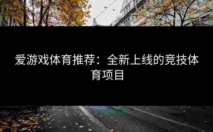 爱游戏体育推荐：全新上线的竞技体育项目