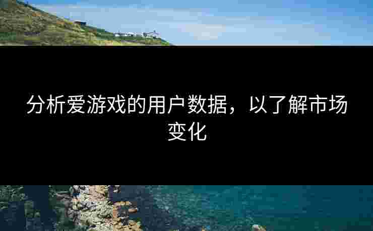 分析爱游戏的用户数据，以了解市场变化
