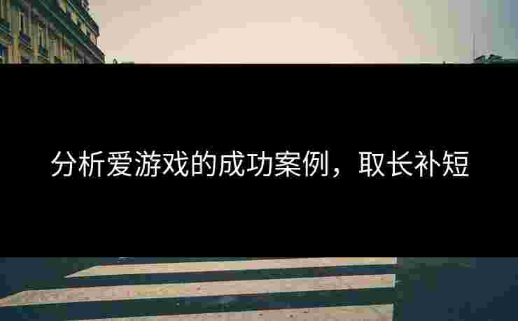 分析爱游戏的成功案例，取长补短