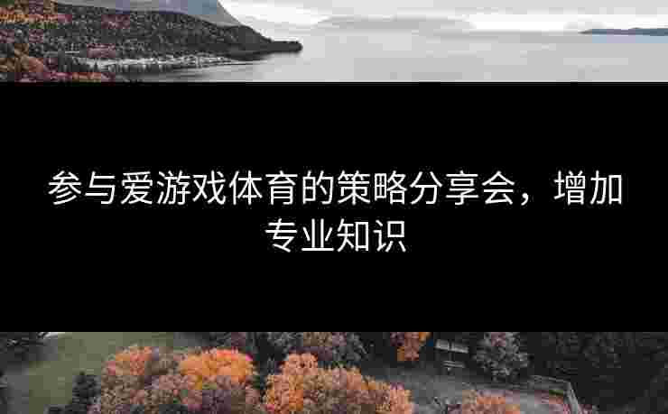 参与爱游戏体育的策略分享会，增加专业知识