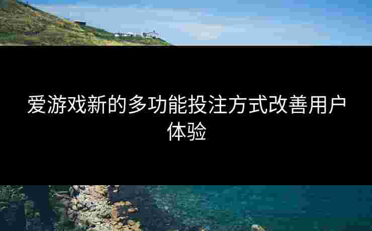 爱游戏新的多功能投注方式改善用户体验