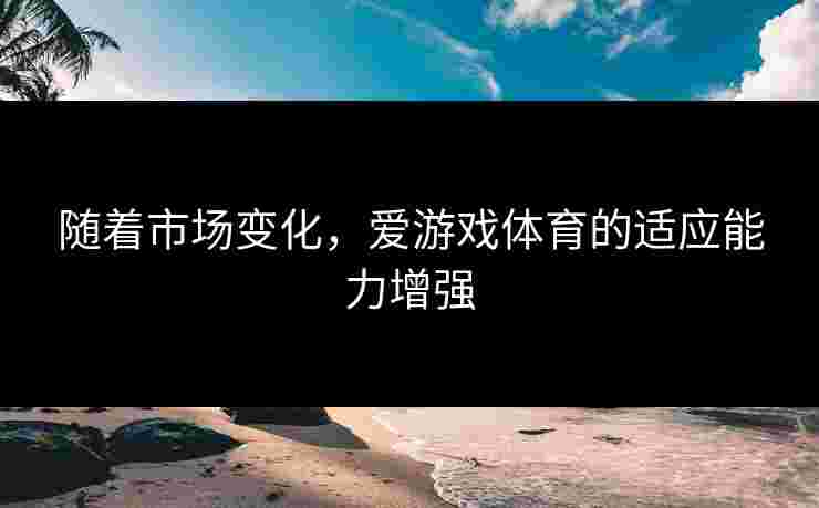 随着市场变化，爱游戏体育的适应能力增强