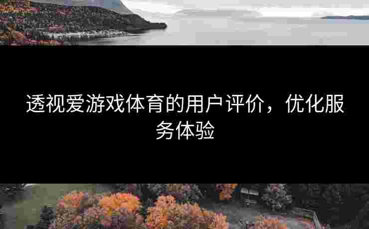 透视爱游戏体育的用户评价，优化服务体验